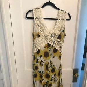 Anthropologie silk dress